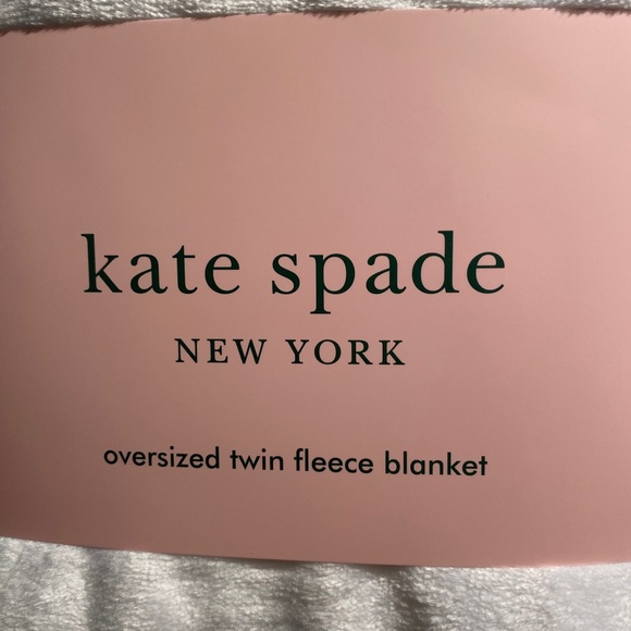 kate spade Bedding Kate Spade Oversized Twin Fleece Blanket White